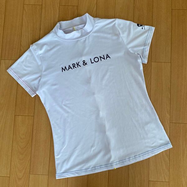 マークアンドロナ モックネック MARK&LONA レディース 半袖シャツ