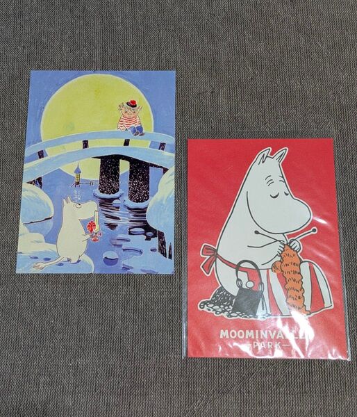 MOOMIN ポストカード ムーミン&トューティッキ ムーミンママ ムーミン展 ムーミンバレーパーク トーベ・ヤンソン