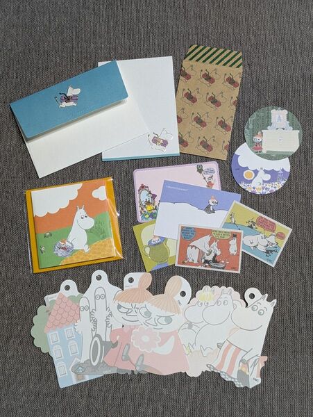 MOOMIN 絵本カードセット ミニレターセット ポチ袋 メモ用紙 ムーミン ムーミンママ ムーミンパパ リトルミイ スナフキン