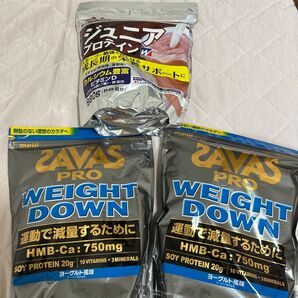 プロテイン 大量 まとめ買い SAVAS ヨーグルト風味 ウイダー ココア味 ジュニアプロテイン
