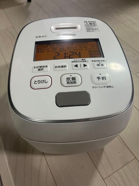 炎舞炊きNW-PS10 象印 炊飯器5.5合圧力IH炊飯器 ホワイト動作確認済み