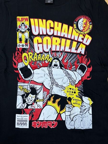 新日本プロレス キン肉マン コラボ Tシャツ 真壁 真壁刀義 バッファローマン プロレス