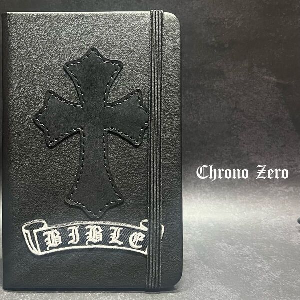 【Chrono Zero】本革クロスパッチ手帳|メモ帳|ノート