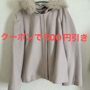 コート ショート丈 フリーサイズ 訳あり 激安 フード付き 3way 春 秋 冬 薄手 春カラー ピンク 可愛い 大人 シンプル