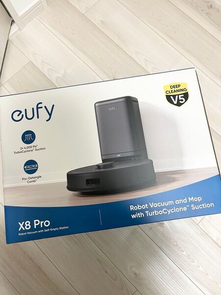 新品 未開封 ☆ ANKER アンカー ☆ Eufy clean X8 Pro ロボット掃除機 自動ゴミ収集ステーションセット