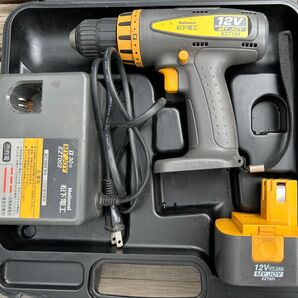 【中古】ドリルドライバー National 松下電工 充電器 EZT108 EZT002 12 V EZT901送料無料
