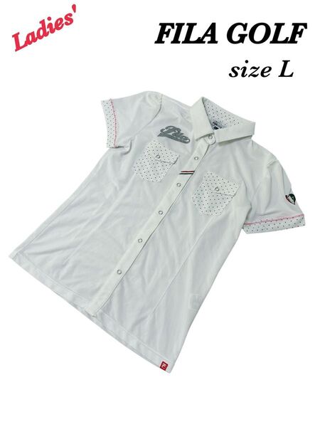 FILA GOLF フィラゴルフ ポロシャツ レディースL 半袖シャツ 春夏