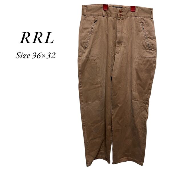 RRL ダブルアールエル 90s ブラウン チノパン 36×32 USA製 古着