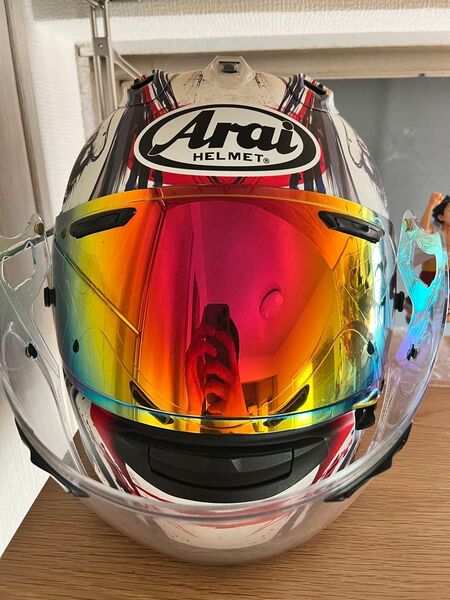 Arai RX-7X ヘルメット ミラーシールド付き