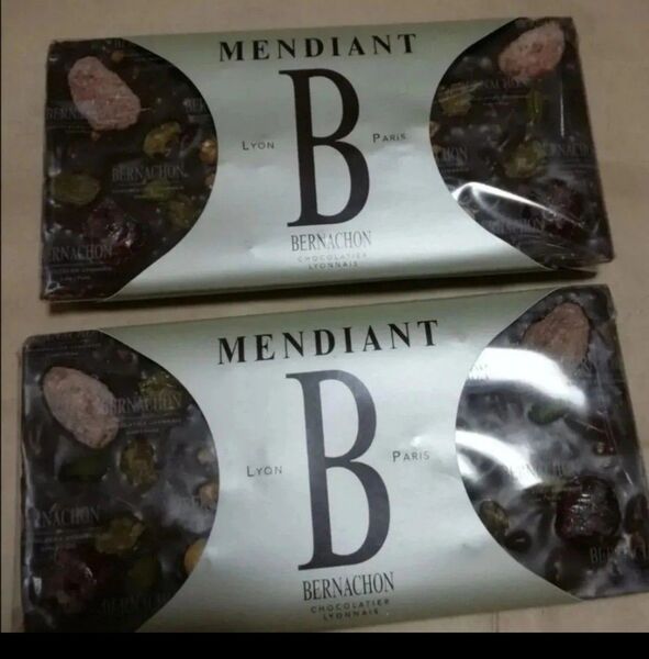 2枚 マンディアン タブレットチョコレート ベルナシオン MENDIANT お菓子 チョコレート フランス 板チョコ パリ