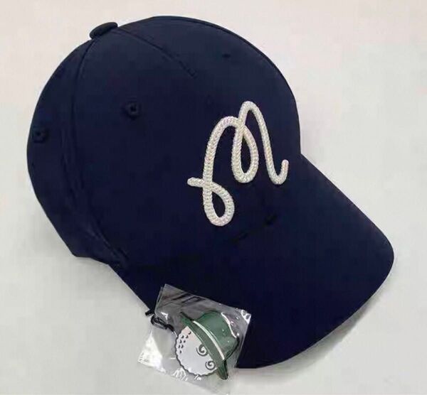 MALBON GOLF マルボン ゴルフ マーカー付き キャップ 紺色