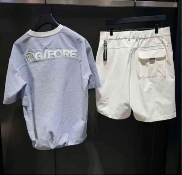 G/FOREジーフォア ゴルフ メンズ シャツ 半袖 トップ パンツ 2点セット