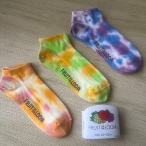FRUIT OF THE LOOM フルーツオブザルーム 靴下(ソックス) 3足組 サイズ 23〜25cm