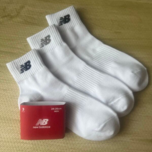 new balance ニューバランス 靴下(ソックス) 3足組 サイズ 24〜26cm
