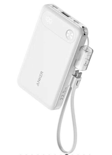 Anker Power Bank (10000mAh, 22.5W) 最大22.5W出力 USB-C&USB-C ケーブル付属