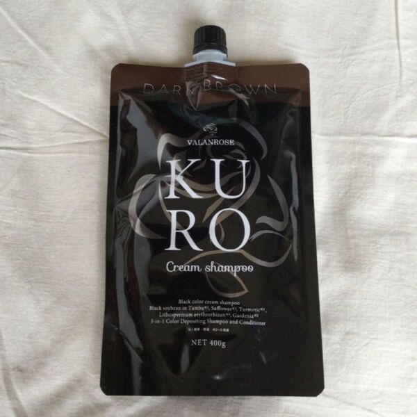 VALANROSE KURO クリームシャンプー ダークブラウン 400g