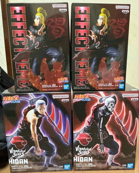 NARUTO vibration stars 飛段 A B 2種 デイダラ フィギュア 2個 計4個セット