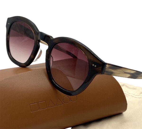 ★極美品★OLIVER PEOPLES オリバーピープルズ サングラス ウェリントン BRW/BRD Boudeau ケース付き