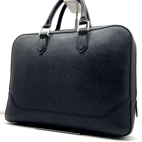 ★未使用級★PELLE MORBIDA ペッレモルビダ Capitano キャピターノ ブリーフケース ビジネスバッグ 黒 A4