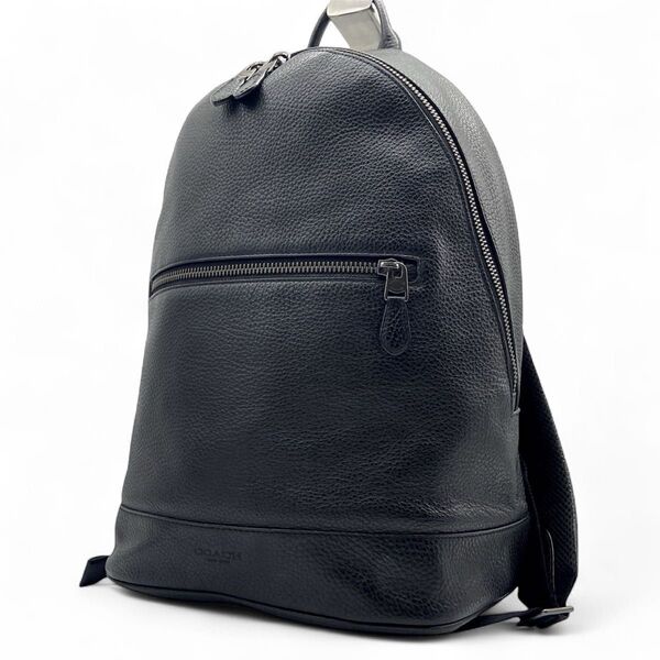 ★極美品★COACH コーチ イーサン F72510 オールレザー リュック シボ革 ブラック A4 大容量 通勤 通学 男女兼用
