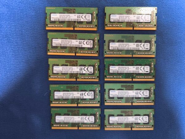 40GB SAMSUNG/サムスン PC4-2666V 4GB×10 ノートPC用メモリ