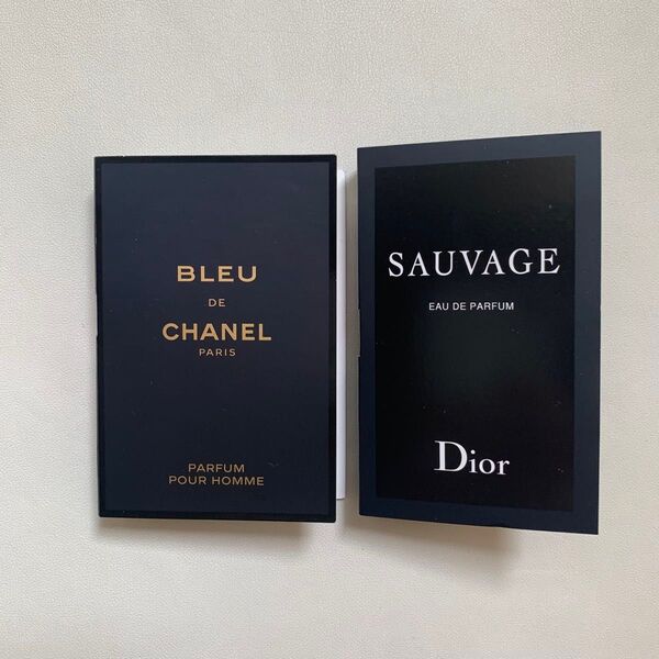 【新品】ディオール ソヴァージュ & ブルードゥシャネルパルファム 香水サンプルセット CHANEL Dior