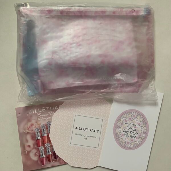JILLSTUART Beauty 2024サマーコレクション 限定ノベルティポーチ、ジルスチュアートサンプル