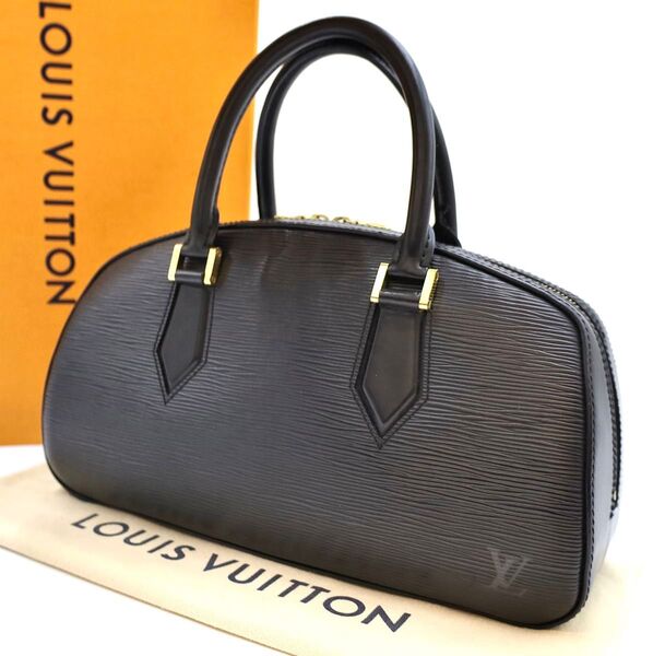 ルイヴィトン ハンドバッグ LOUIS VUITTON ダミエ ブラック エピ ジャスミン レザー ボストンバッグ