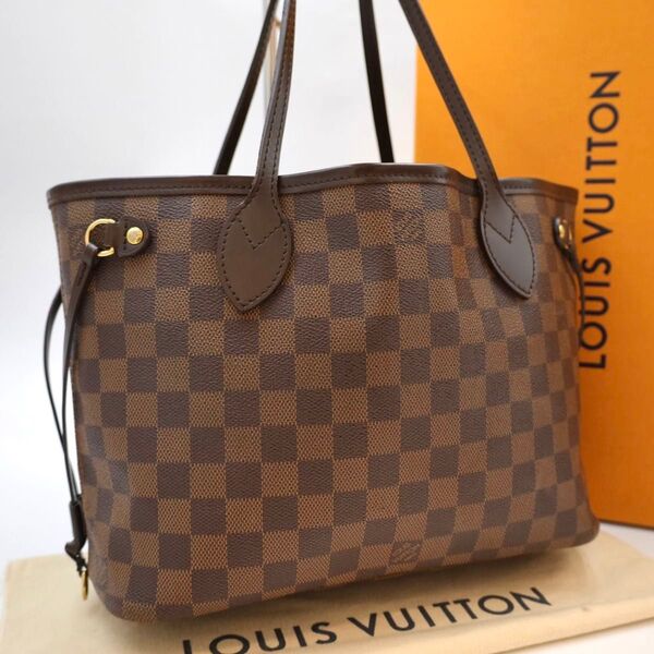ルイヴィトン トートバッグ ダミエ エベヌ ネヴァーフルPM N51109 LOUIS VUITTON ブラウン ハンドバッグ