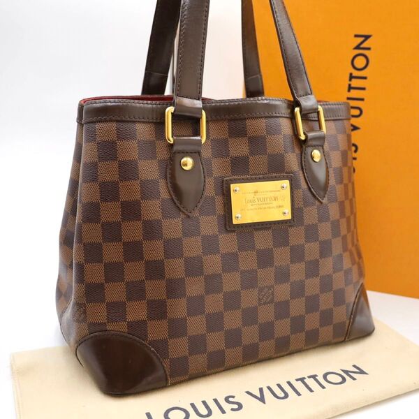 ルイヴィトン ハムステッドPM ダミエ LOUIS VUITTON トートバッグ ハンドバッグ エベヌ ブラウン
