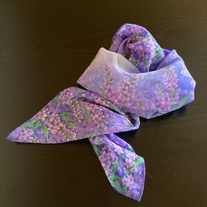 訳あり スカーフ 花柄 ポリエステル 100%加工品として