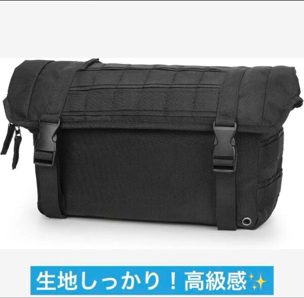 バイク用サイドバック 6L大容量 防水サドルバッグ マフラー対応 ポリエステル ブラック ブラック, 6L/防水/マフラー対応