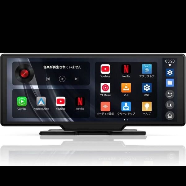 ディスプレイオーディオ10.25インチ スマホ連携表示ナビ 駐車補助 2画面分割 Bluetooth Type-C AUX入力