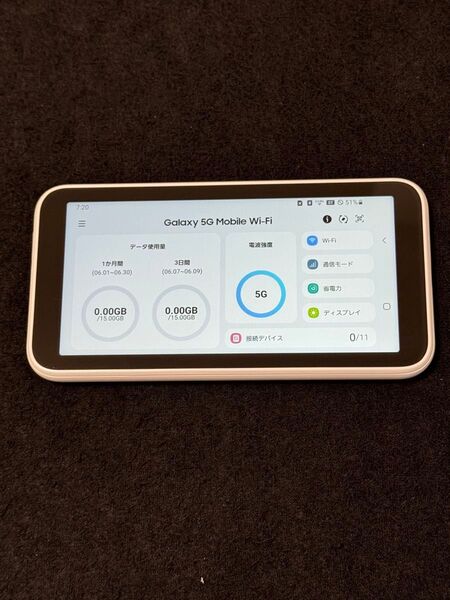 Galaxy 5G Mobile Wi-Fiルーター SCR01 simフリー 判定◯