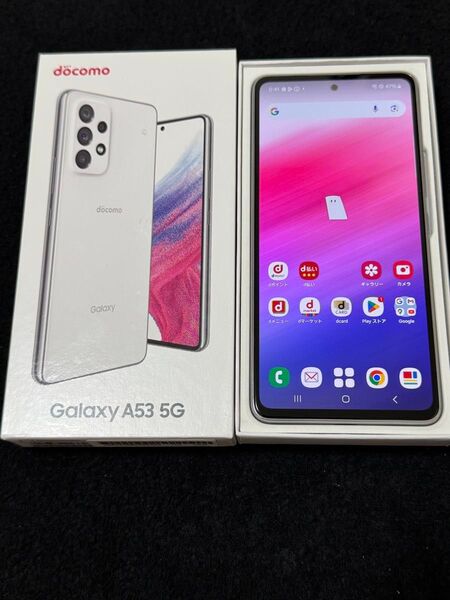 docomo Galaxy A53 5G SC-53C Awesome White simフリー 極美品 判定◯