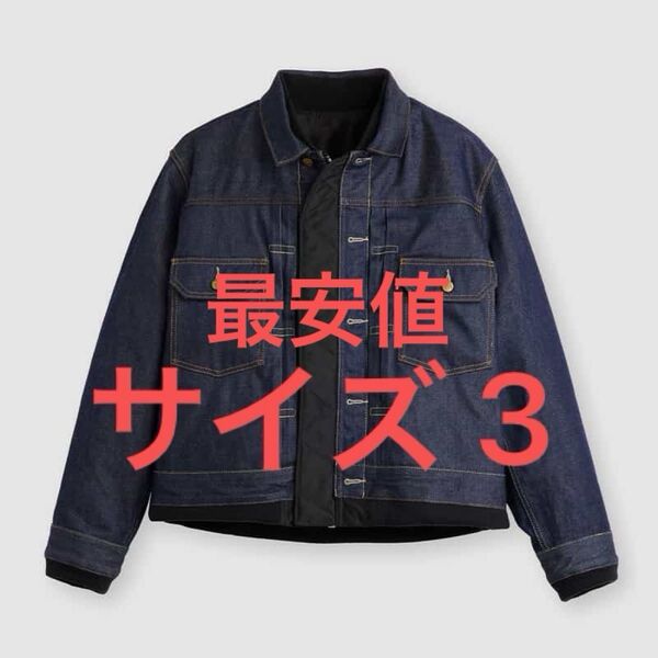 sacai x LEVI'S Men's Denim x Nylon Twill Reversible Blouson サイズ 3
