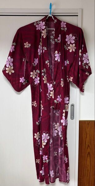 浴衣 花柄 赤