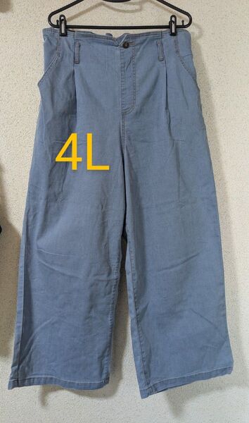 未使用ワイドデニムパンツ 4L