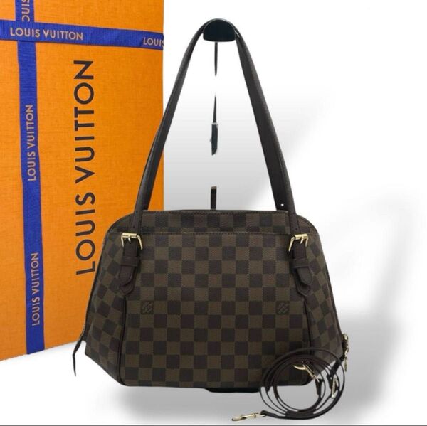 希少品 LOUIS VUITTON ダミエ べレムMM エベヌ ハンドバッグ ルイヴィトン トートバッグ