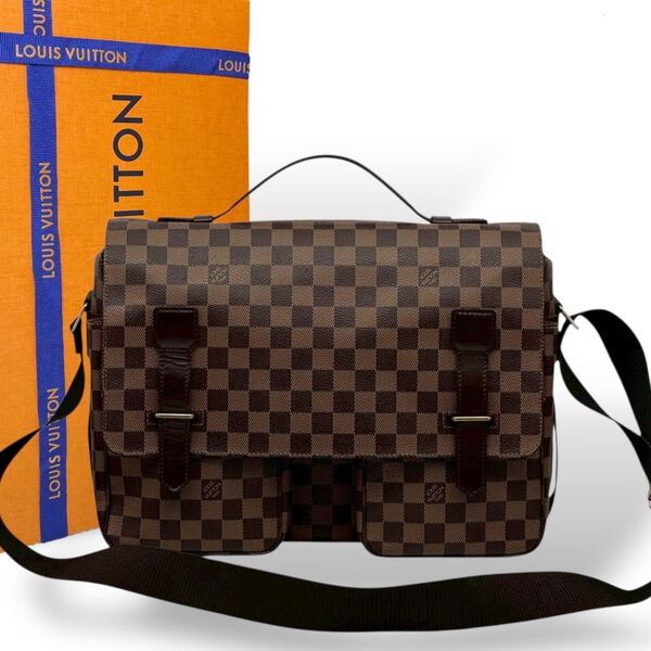 未使用級 ルイヴィトン N42270 ダミエ ブロードウェイ LOUIS VUITTON ショルダーバッグ メッセンジャーバッグ