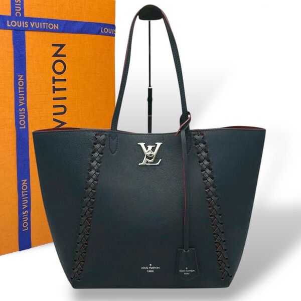 未使用級 ルイヴィトン ロックミー カバ トートバッグ マリーヌルージュ LOUIS VUITTON ハンドバッグ