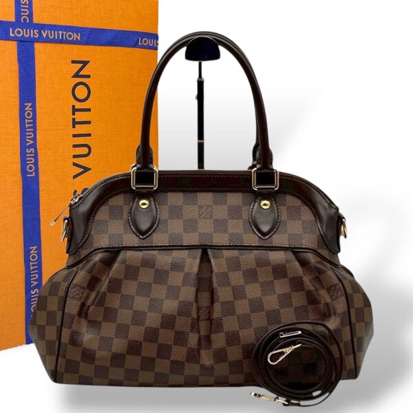 未使用級 LOUIS VUITTON ダミエ トレヴィ ハンドバッグ 2way ルイヴィトン ショルダーバッグ 2way