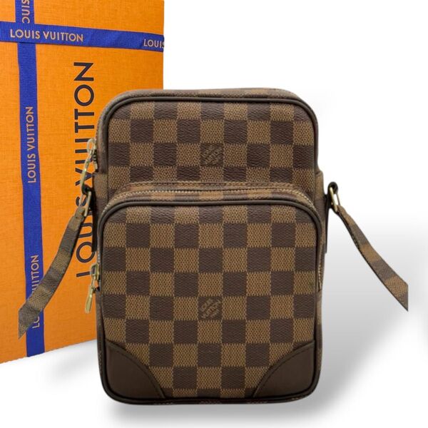 LOUIS VUITTON ダミエ アマゾン ショルダーバッグ SPオーダー ルイヴィトン エベヌ 斜め掛け