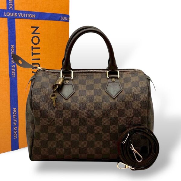 未使用級 ルイヴィトン スピーディー25 2way LOUIS VUITTON スピーディ ハンドバッグ ボストンバッグ ダミエ