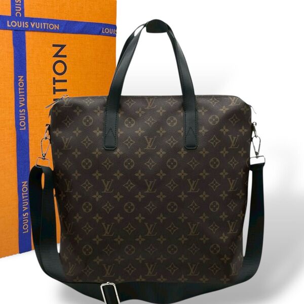 未使用級 ルイヴィトン モノグラム 2way マカサー キタン M40388 LOUIS VUITTON トートバッグ