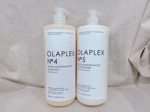 オラプレックス No.4 ボンドメンテナンスシャンプー&No.5 コンディショナー セット(1000ml+1000ml)×1個