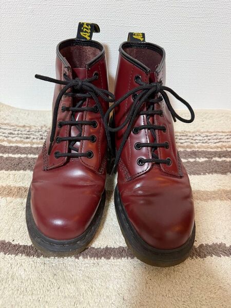 Dr.Martens 6ホール ブーツ チェリーレッド UK7 25cm