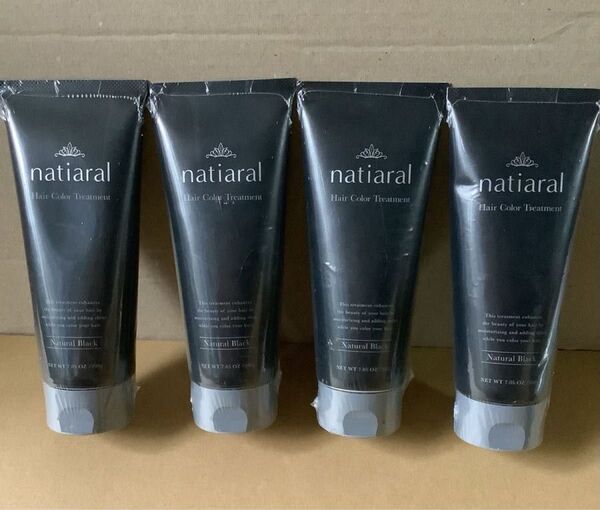 NATIARAL ナティアラル ヘアカラートリートメント ナチュラルブラック 4本セット