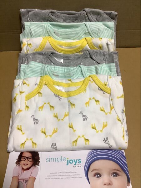 Simple Joys by Carter's ベビー コットン スリーパー ロンパース 6枚セット