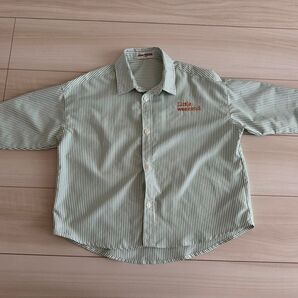 リトルウィークエンド LittleWeekend ストライプシャツ 100センチ 長袖シャツ